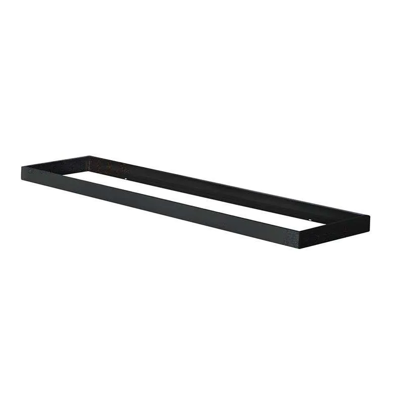 Cadre de Fixation Rectangulaire Saillie pour Dalle LED 1200mm Noir