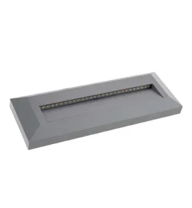 Spot LED 3W pour Escalier Rectangulaire Gris AC 220-240V Blanc Chaud 3000K