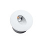 Spot LED 3W Encastrable pour Escalier Rond Blanc AC 220-240V Blanc Chaud 3000K