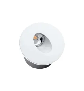 Spot LED 3W Encastrable pour Escalier Rond Blanc AC 220-240V Blanc Neutre 4200K