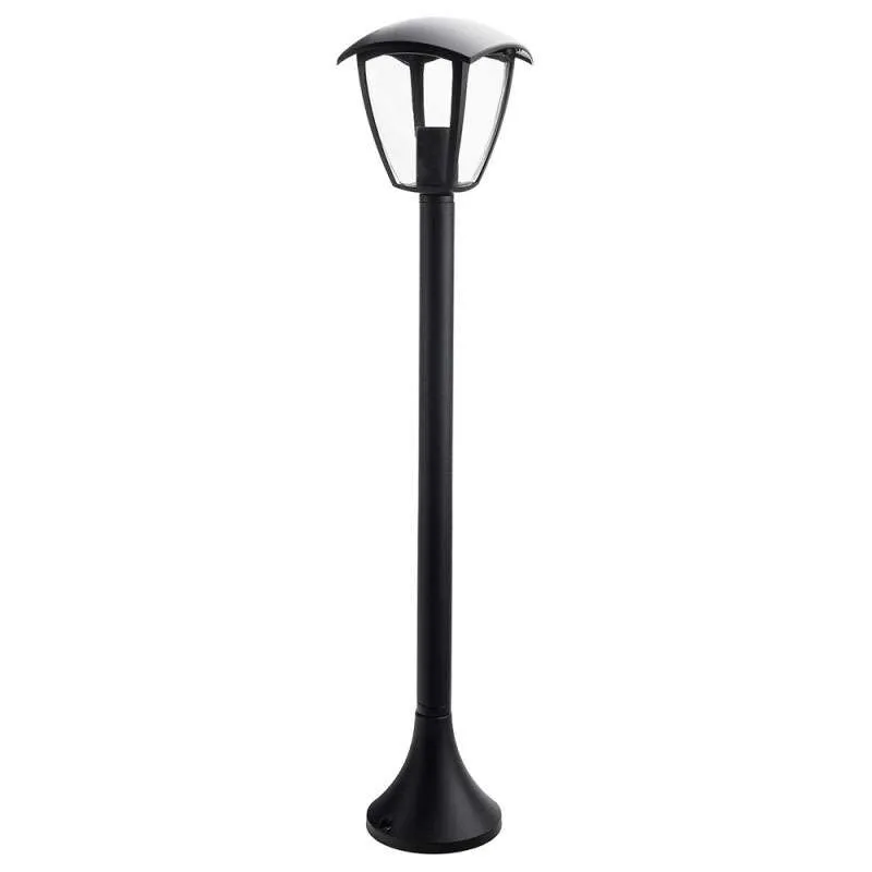 Lanterne Noire sur Pied Douille E27 IP44 Hauteur 95cm