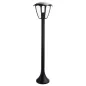 Lanterne Noire sur Pied Douille E27 IP44 Hauteur 95cm