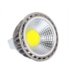 Kit Spot LED GU10 COB 5W équivalent 50W Blanc neutre 4100K fixe aluminium