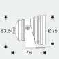 Projecteur LED 5W étanche IP68 - Blanc du Jour 7000K DC12V