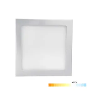 Downlight LED carré 6W faible hauteur lumière 40W