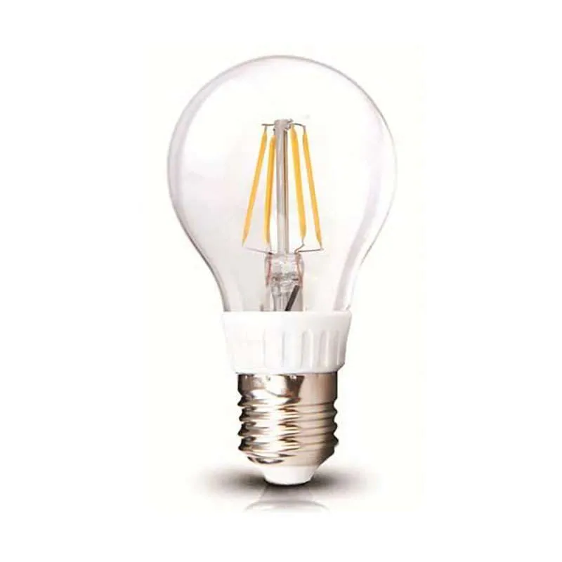 Ampoule LED A60 Filament 6W E27 Blanc Chaud 2700K