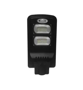 Luminaire LED Urbain Solaire 8W Noir IP65 avec Détecteur + Télécommande