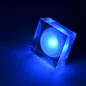 Spot LED encastrable 1W cristal Carré - Bleu