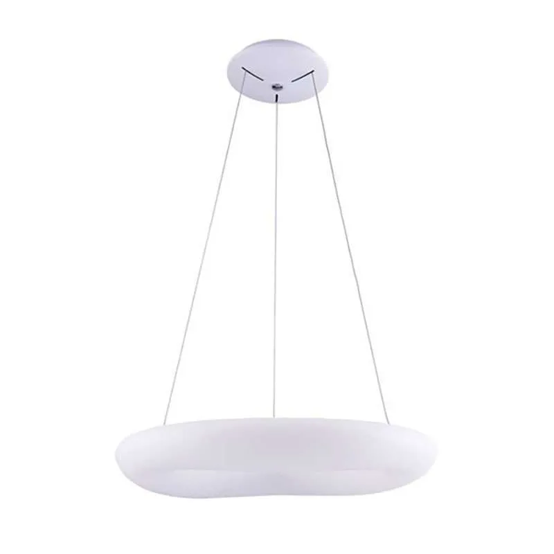 Suspension LED 38W Ronde Blanche Diamètre 45cm Blanc Chaud 3000K