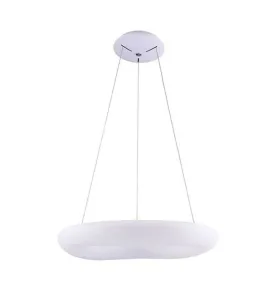 Suspension LED 38W Ronde Blanche Diamètre 45cm Blanc Chaud 3000K