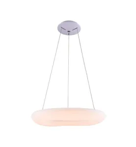 Suspension LED 38W Ronde Blanche Diamètre 45cm Blanc Chaud 3000K