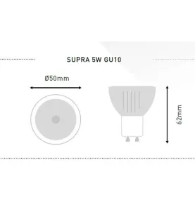 Spot LED GU10 5W Dimmable éclairage 50W dichroïque