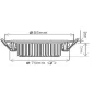 Spot Encastrable 8W LED équivalent 70W - Blanc du Jour 6000K