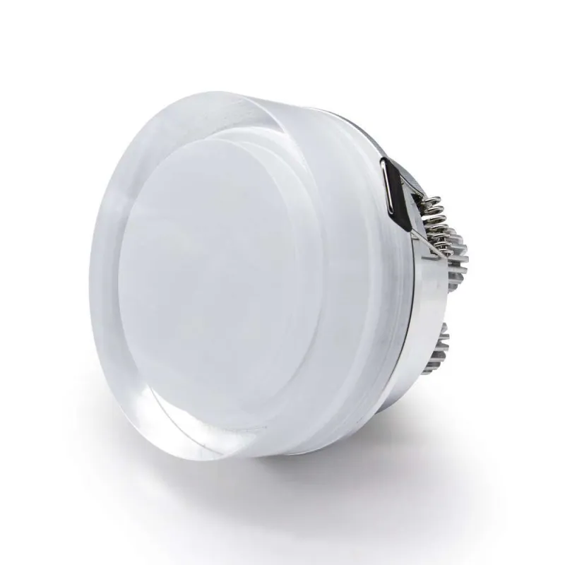 Spot LED encastrable 1W cristal Rond - Blanc Chaud 2700K