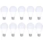 Lot de 10 Ampoules E27 12W A65 Équivalent 75W - Blanc Chaud 2700K