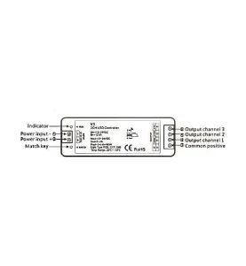 Contrôleur LED Radiofréquence RGB IP20 Optonica