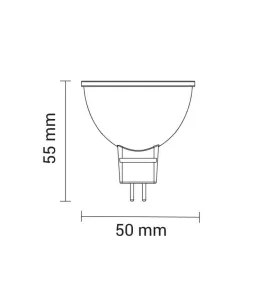 Spot LED MR16 4W 12V équivalent 30W - Blanc Naturel 4500K