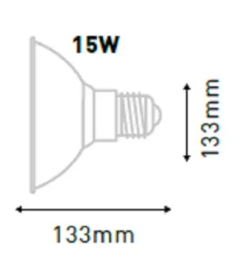 Ampoule LED PAR38 E27 15W équivalent 100W