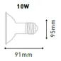 Ampoule LED PAR30 E27 10W équivalent 60W IP65 - Blanc du Jour 6000K