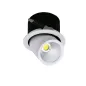 Spot LED Escargot Rond Orientable 35W équivalent 20W - Blanc Chaud 2700K