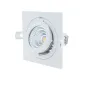 Spot LED Escargot Carré Orientable 12W équivalent 80W - Blanc du Jour 6000K