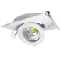 Spot LED Escargot Carré Orientable 12W équivalent 80W - Blanc du Jour 6000K