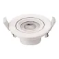 Plafonnier rond encastrable blanc LED 7W COB éclairage 45W - Blanc Naturel 4500K