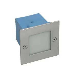 Applique encastrable LED extérieure étanche carré 1,5W éq. 15W