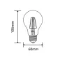 Ampoule LED E27 filament 5W 600lm A60 - Blanc du Jour 6000K