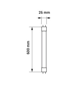 Tube LED T8 600 mm (G13) 10W éq. 18W VT-6272 V-TAC