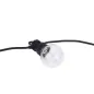 Guirlande Guinguette 20 Ampoules LED 13m Fil Noir - Blanc du Jour 6000K