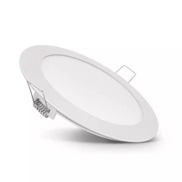 Plafonnier LED Rond Extra Plat 24W 1700lm (192W) ⌀300mm - Blanc
