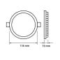 Plafonnier LED Rond Extra Plat 6W 360lm (48W) ⌀118mm - Blanc du Jour 6000K