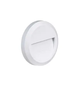 Applique 2W Encastrable LED Extérieure étanche Ronde Blanche