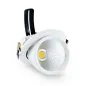 Spot LED Escargot Encastrable Orientable AC220/240V 10W 900lm (90W) 25° IP20 IK05 Ø112mm - Blanc Naturel 4000K perçage Ø100mm