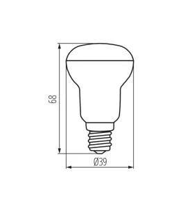 Ampoule led R39 E14 4W équivalent 25W - Blanc Naturel 4000K