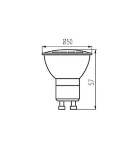 Ampoule Spot GU10 LED 3W éclairage 25W TOMI - Blanc Chaud 3000K