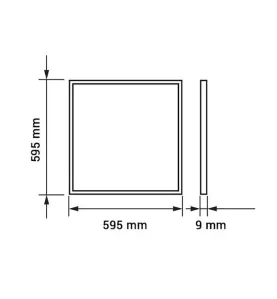 Dalle LED dimmable 48W 600x600mm haute luminosité 3800lm