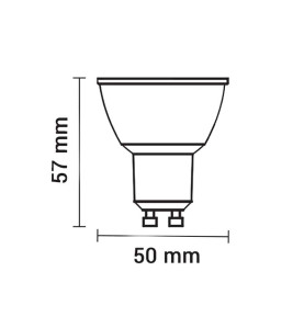 Spot LED GU10 5W éclairage 40W