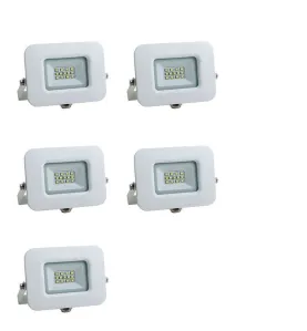 Lot de 5 Projecteurs LED 10W (60W) Blanc Premium Line IP65 850lm - Blanc Naturel 4500K