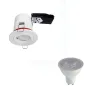 Kit spot led RT2012/BBC Blanc IP20 GU10 5W (eq. 50W) - Blanc Naturel 4500K