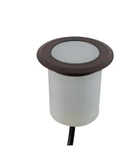 Petit Spot Encastable 1,5W LED tour marron étanche IP67