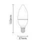 Ampoule LED E14 6W Flamme Équivalent 30W - Blanc du  Jour 6000K