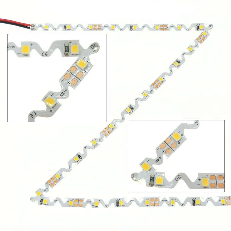 Ruban LED pliable "S" DC24V 60 LED SMD2835 14W/m 1m - Blanc Naturel 4000K