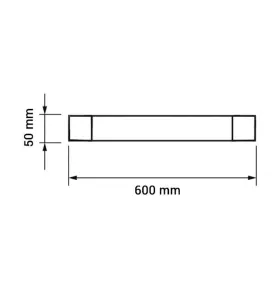 Réglette LED étanche 60cm 20W 1600lm