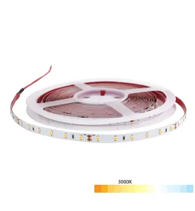 Ruban LED Blanc 24V 60 LED/m étanche 4,8W/m 5m - Blanc Chaud 3000K