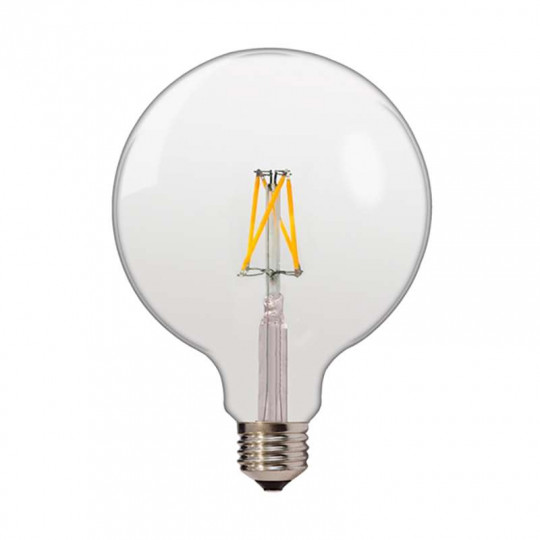 Ampoule LED PS160 8W Dimmable E27 Vintage Géante Filament - Lumière Blanc  Très Chaud 1800K