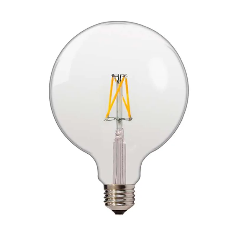 Ampoule E27 Globe G125 Filament LED 6,5W (50W) - Blanc Chaud 2700K