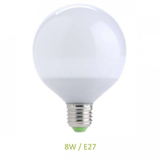 Ampoule E27 8W Globe G70 LED - Blanc Chaud 3000K