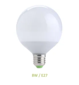 Ampoule E27 8W Globe LED Ecolux